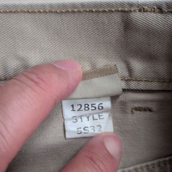 Bills Khakis Pants Mens 38x31 Beige Bullard Twill Flat Front Chino Made in USA - Picture 3 of 12